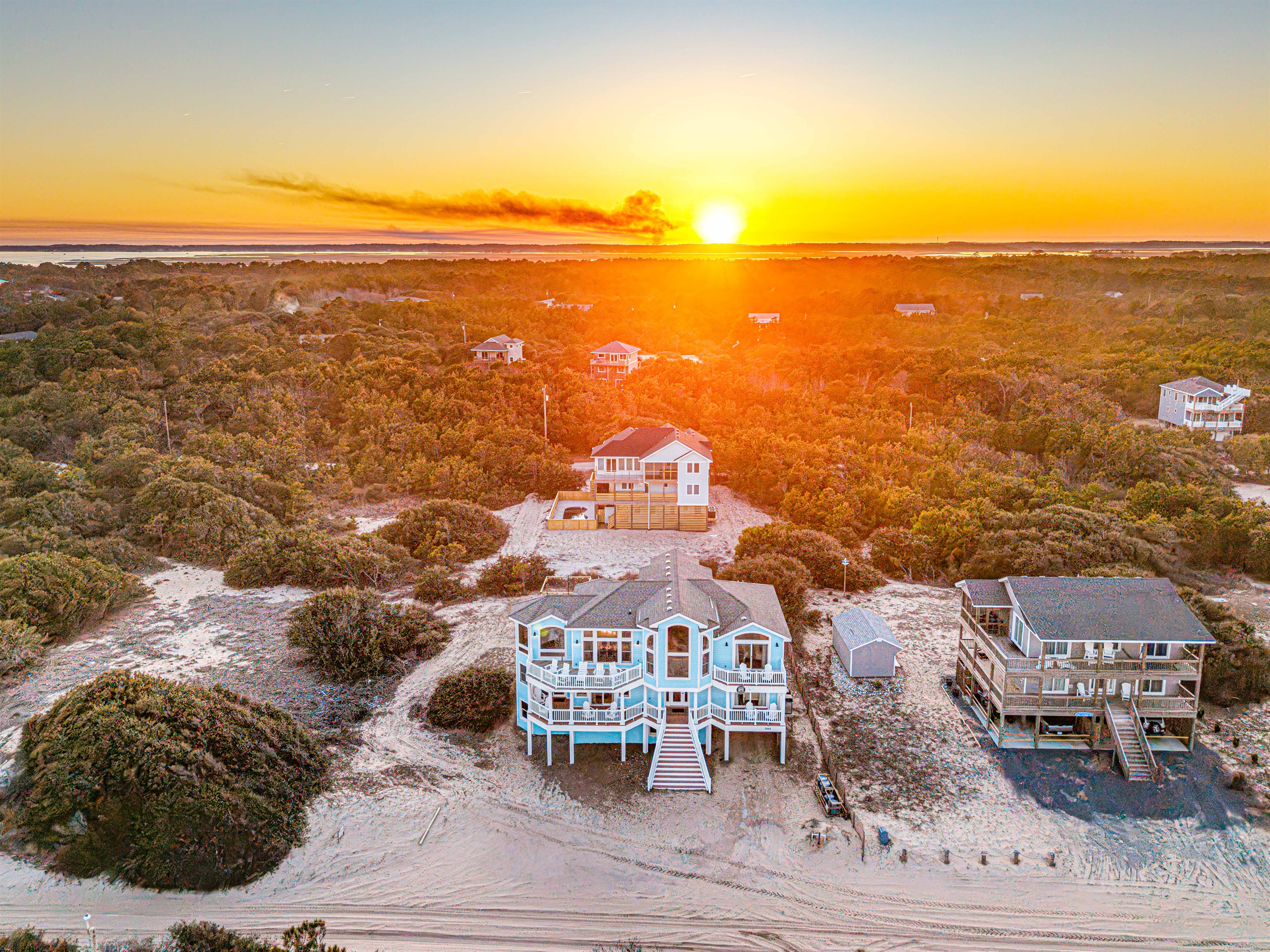 Sunset over the Currituck Sound