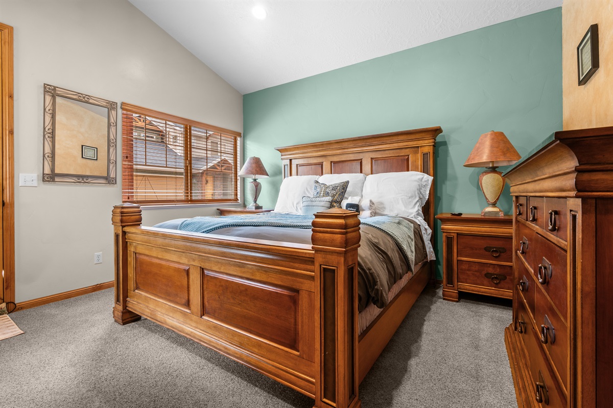 Spacious bedroom offering a quiet escape after a full day outdoors.