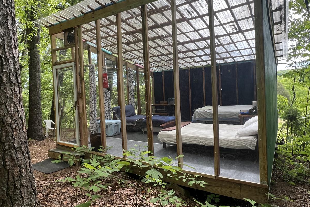 Choose a glass door or replace it with a screen door