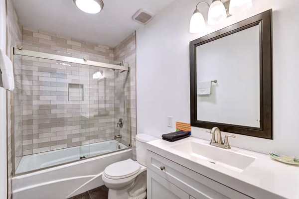 Newly renovated primary bathroom