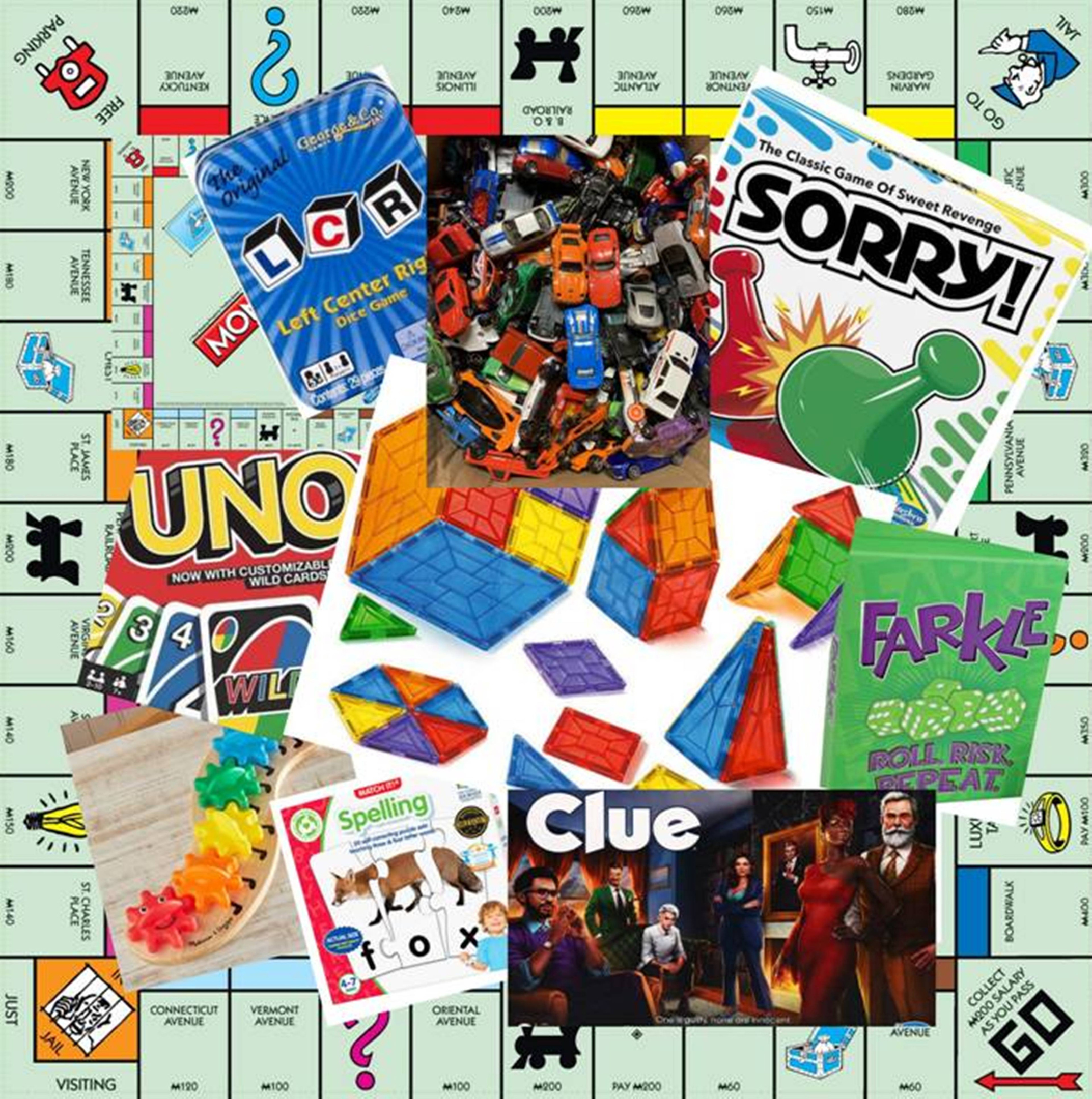 Yes!  We have games, books and toys too.