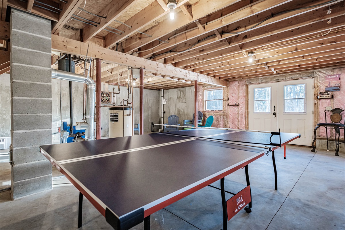 Challenge your crew to a game of ping pong or darts and keep the good times rolling.