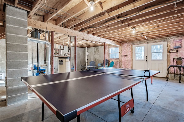 Challenge your crew to a game of ping pong or darts and keep the good times rolling.
