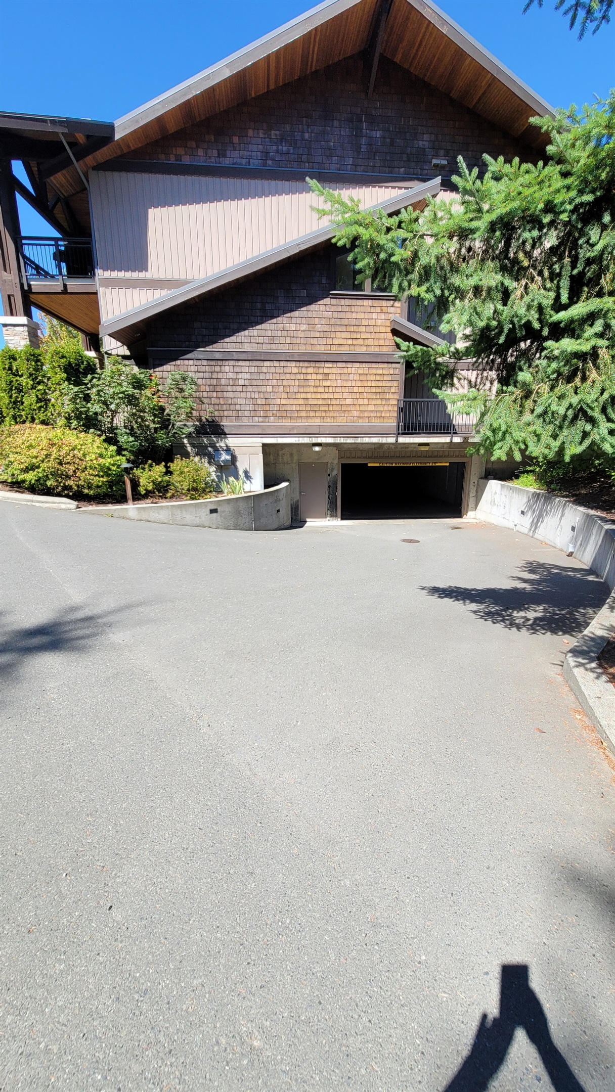 If needed - underground parking. Lock bikes up. 2 EV charging stations.