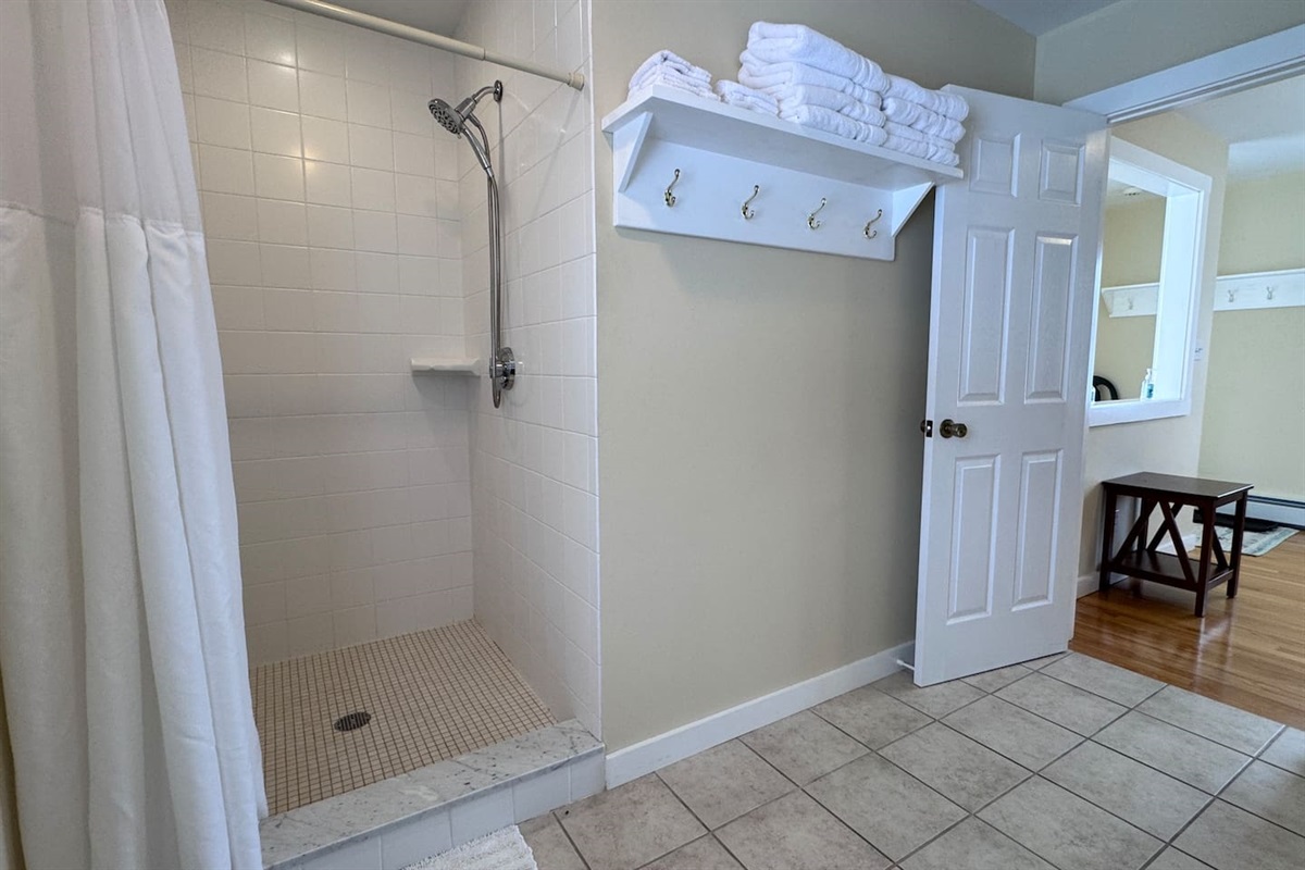 Bathroom with walk-in shower