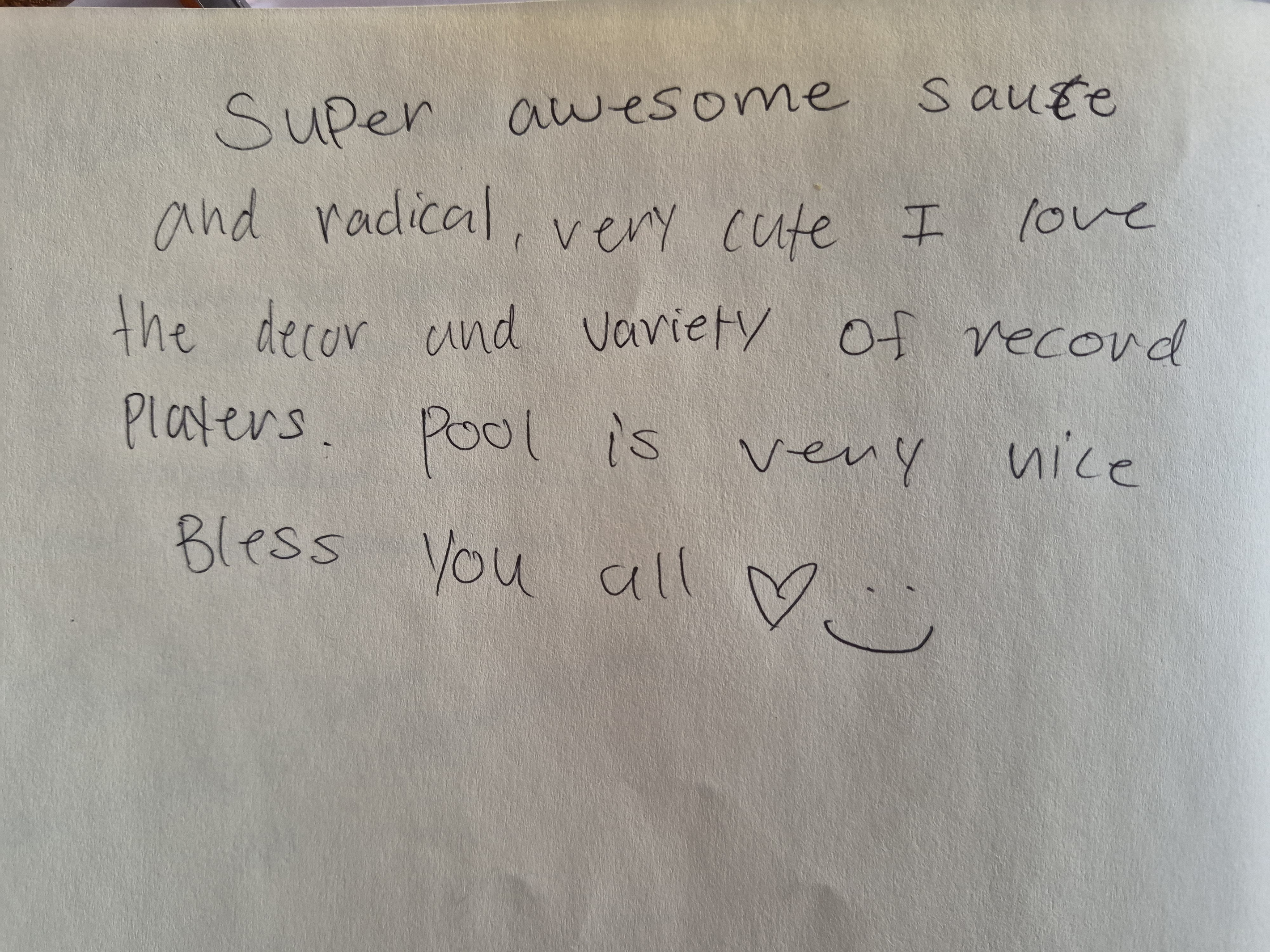 Guest's thoughtful reviews during their stay
