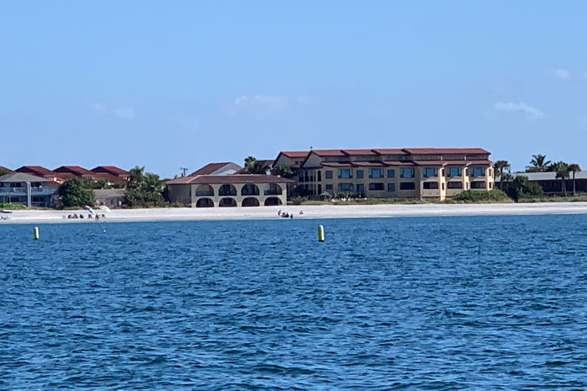 Private Beach view from Gulf