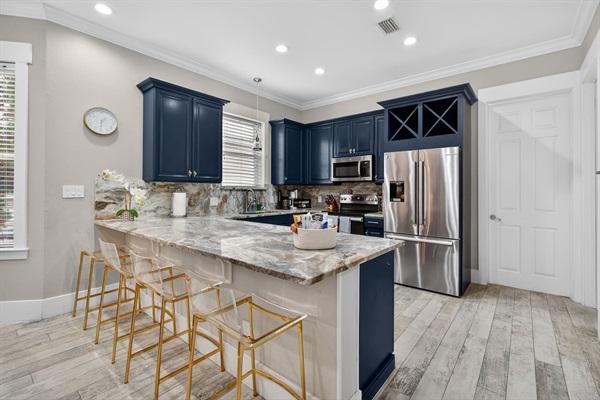 Open concept kitchen