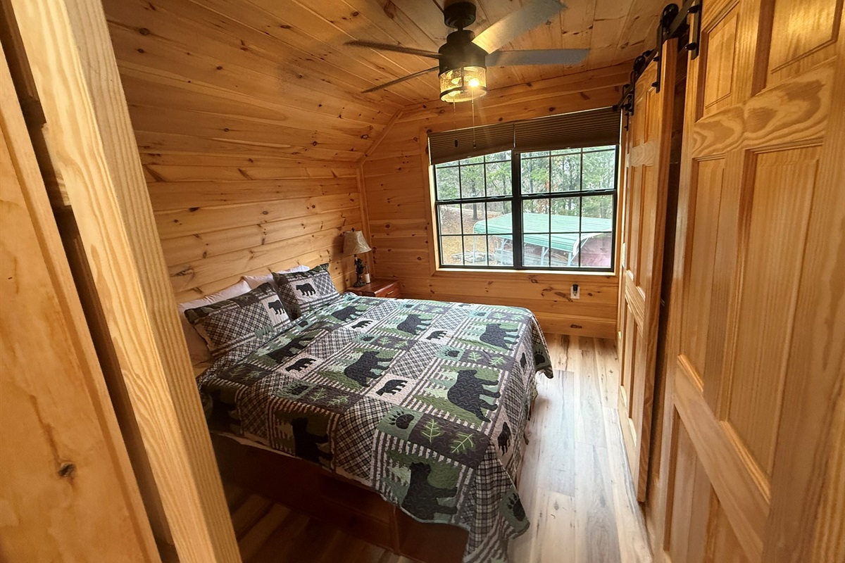 Bedroom 1 (Master) for small cabin over garage