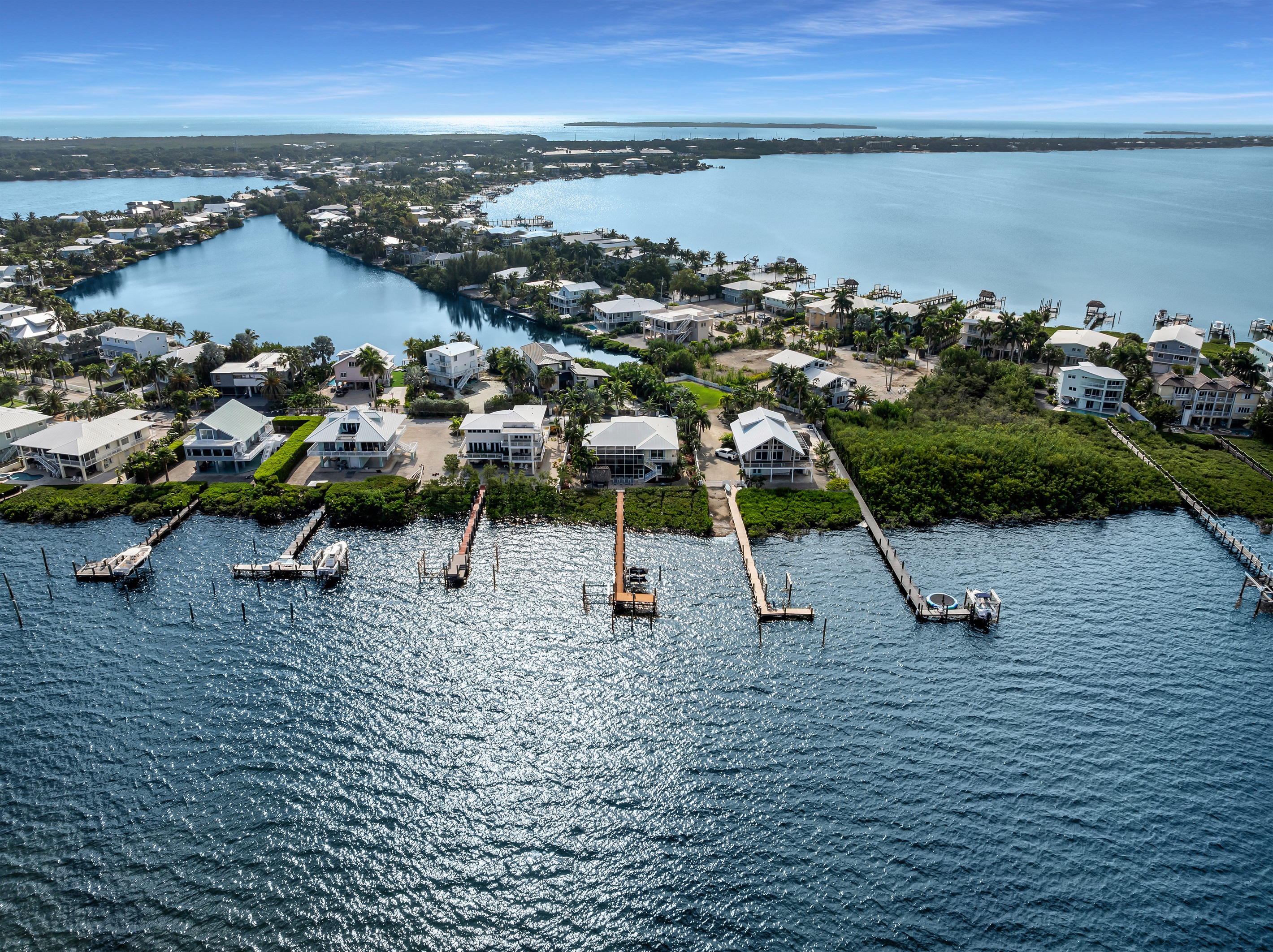Aerial view of neighborhood