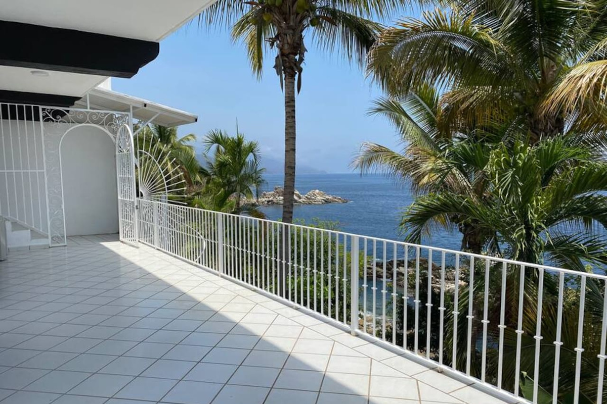 Large balcony with views