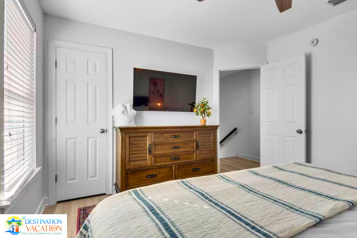 Rest easy surrounded by bright coastal-inspired design.