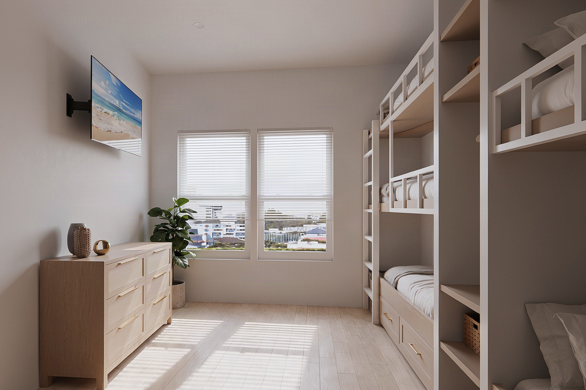 Bedroom # 6 | Bunk Room - Six Queens | Rendering