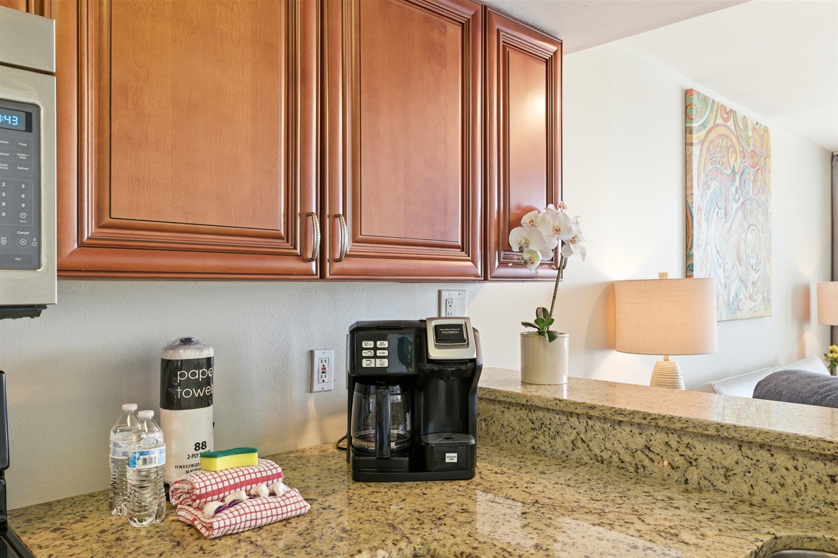 Coffee Corner just a few step away from balcony :) 