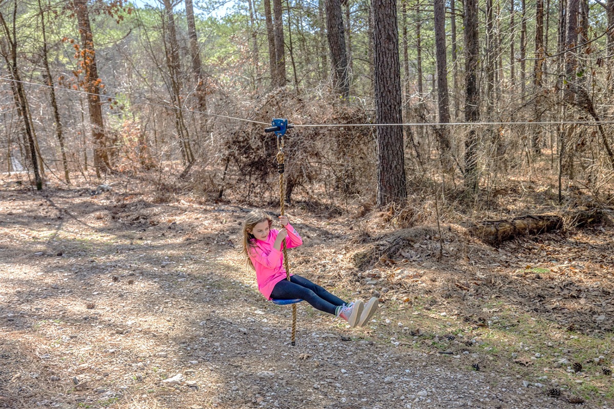 The little ones can experience all there is to soak in at the outdoor oasis in the backyard with the zip line providing endless hours of fun!