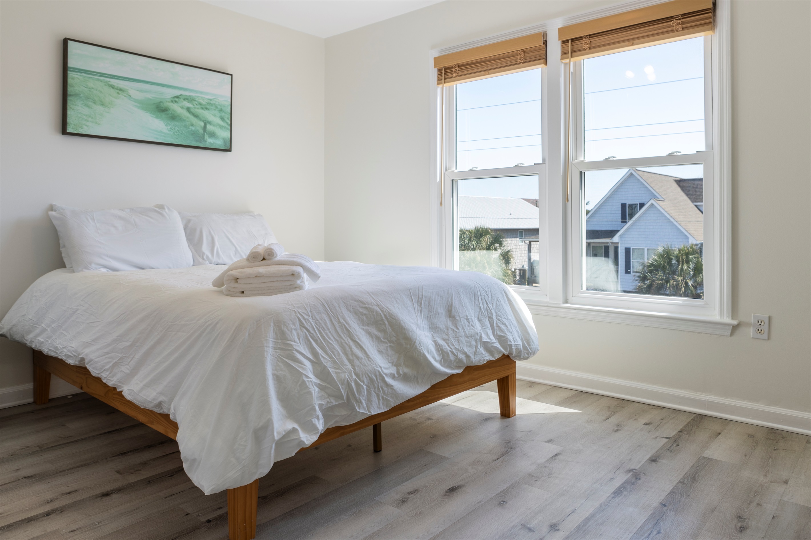 Bedroom 1: Queen bed