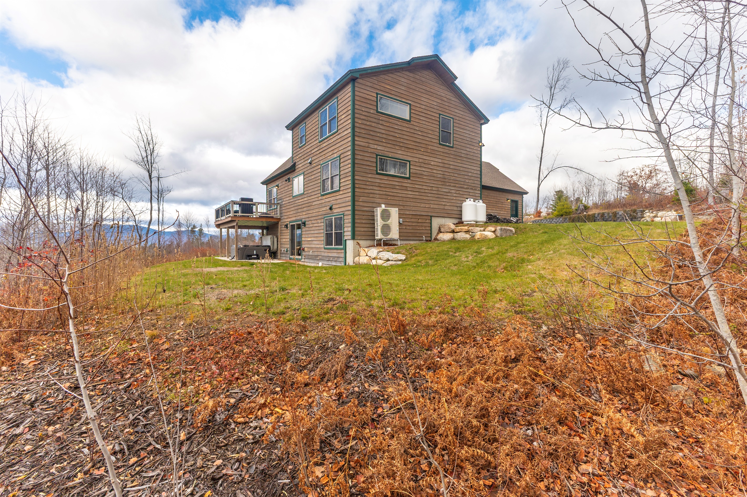 Explore the spacious grounds and charming exterior of the lodge.