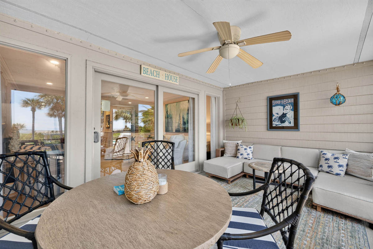Screened porch | Oceans 22 | 22 Beach Club Villas, Wild Dunes | IOP Escapes