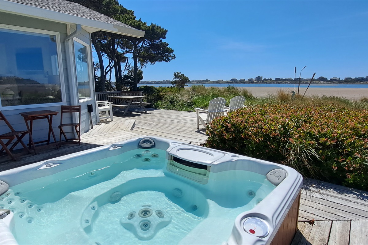 Relax and recharge in the inviting hot tub!