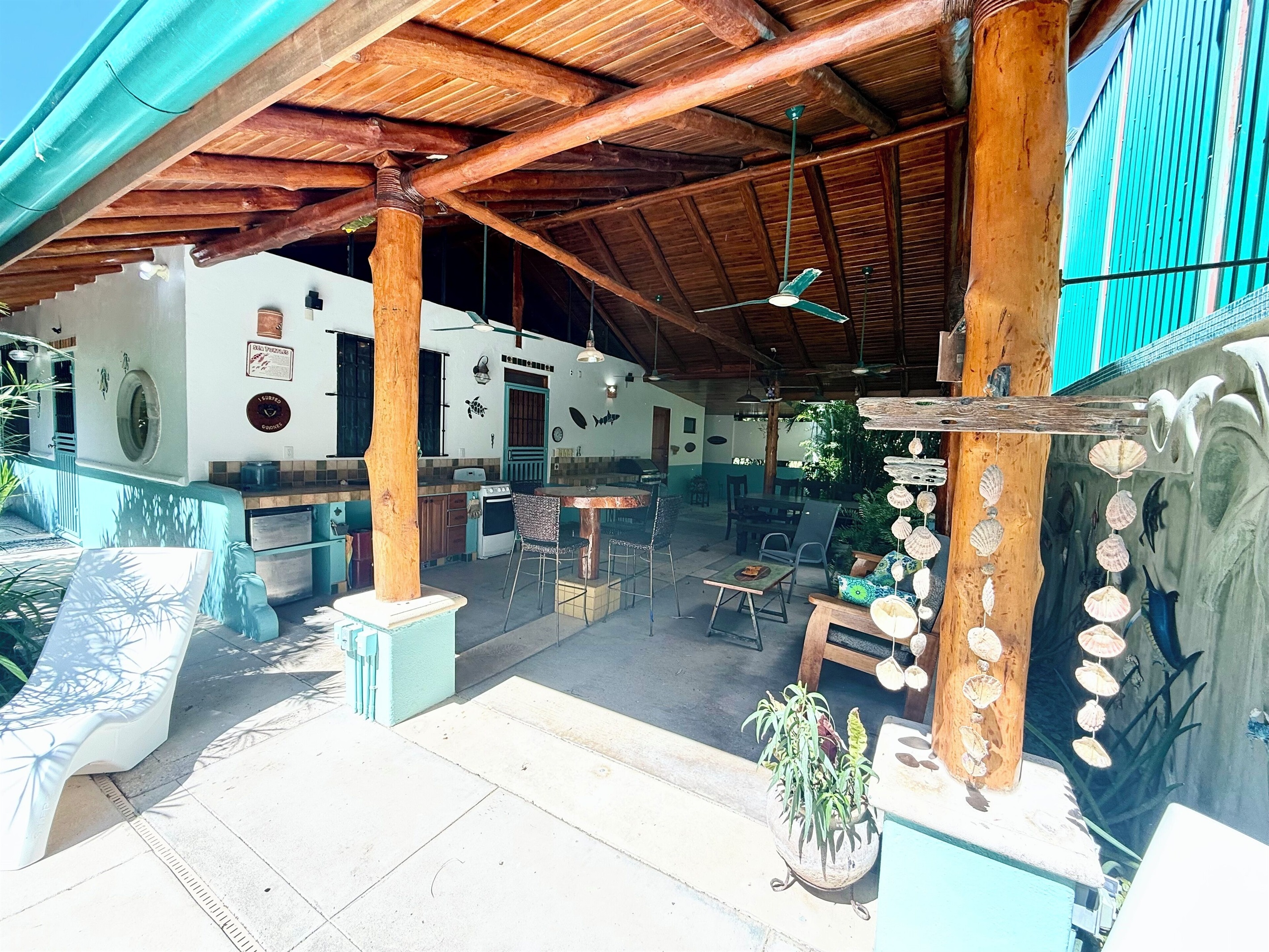 View from pool to Rancho 