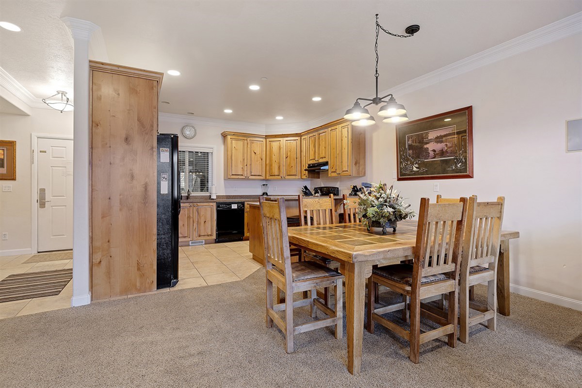 Seamless flow between kitchen, dining, and living spaces for easy entertaining.