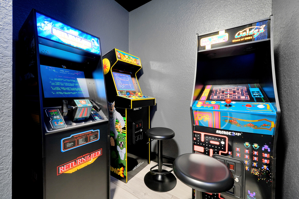 Retro arcade cabinets