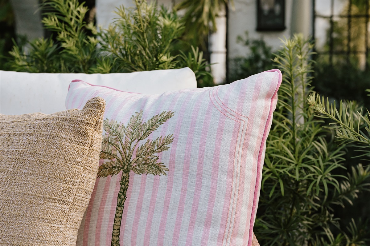 The sun-splashed garden of The Marisol is the perfect place to feel worlds away.