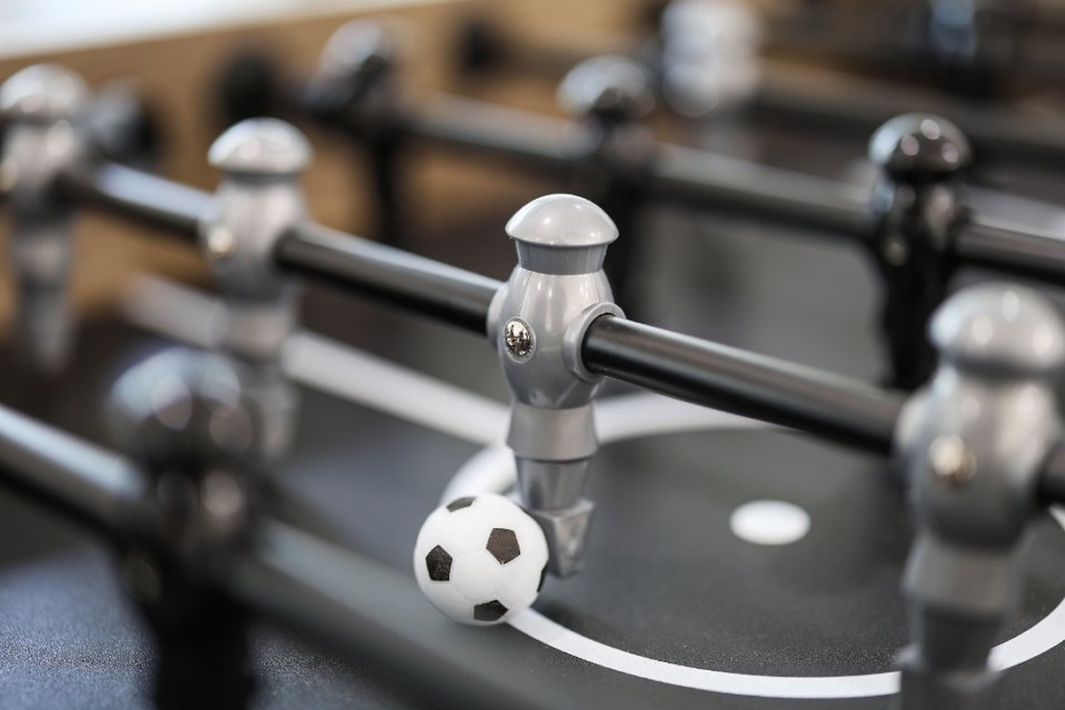 Foosball adds an easy indoor game option for kids, friends, and family when you want a break from the pool or sun.