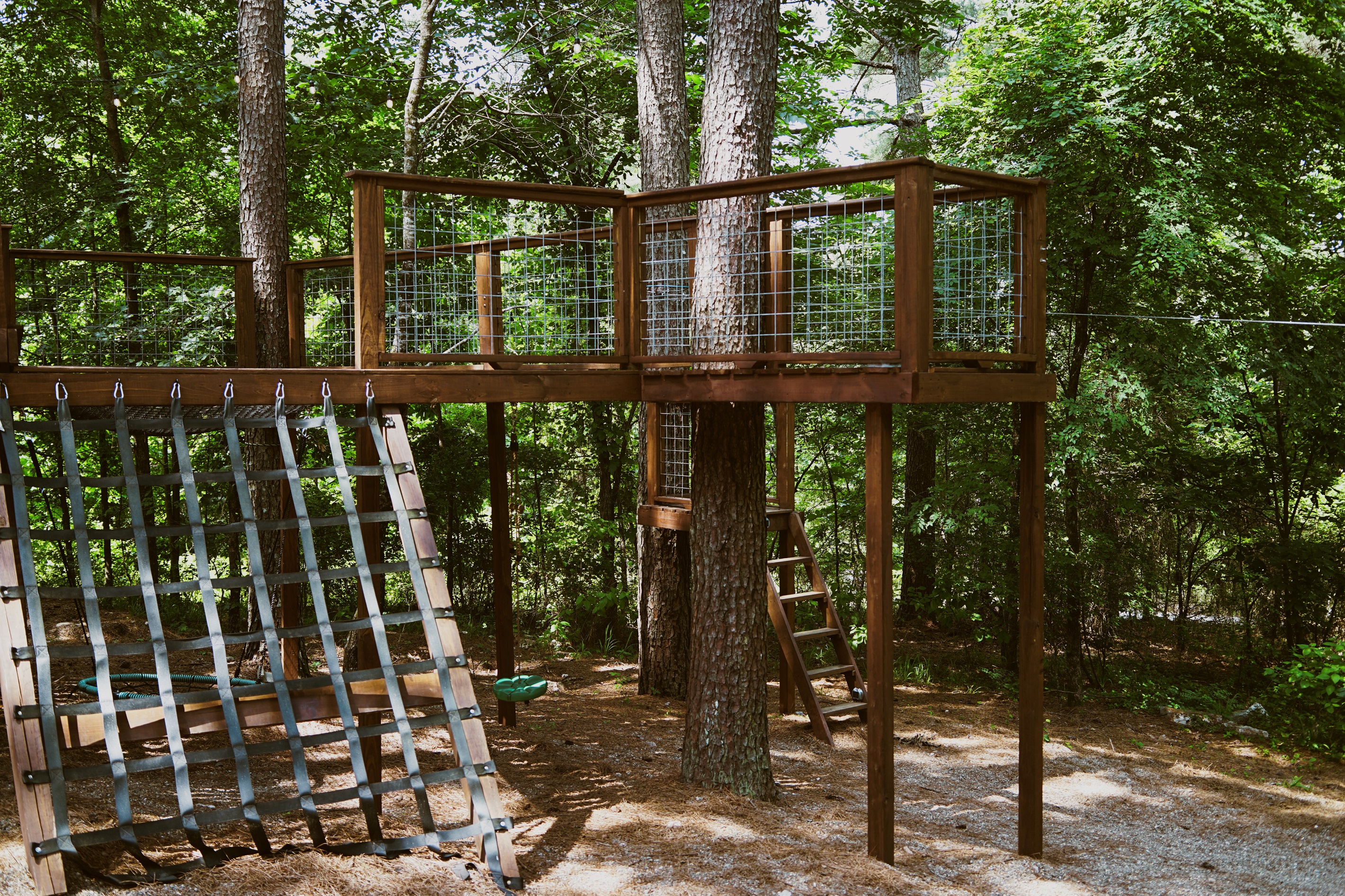From swings to climbing, the play area keeps kids entertained without leaving the property.