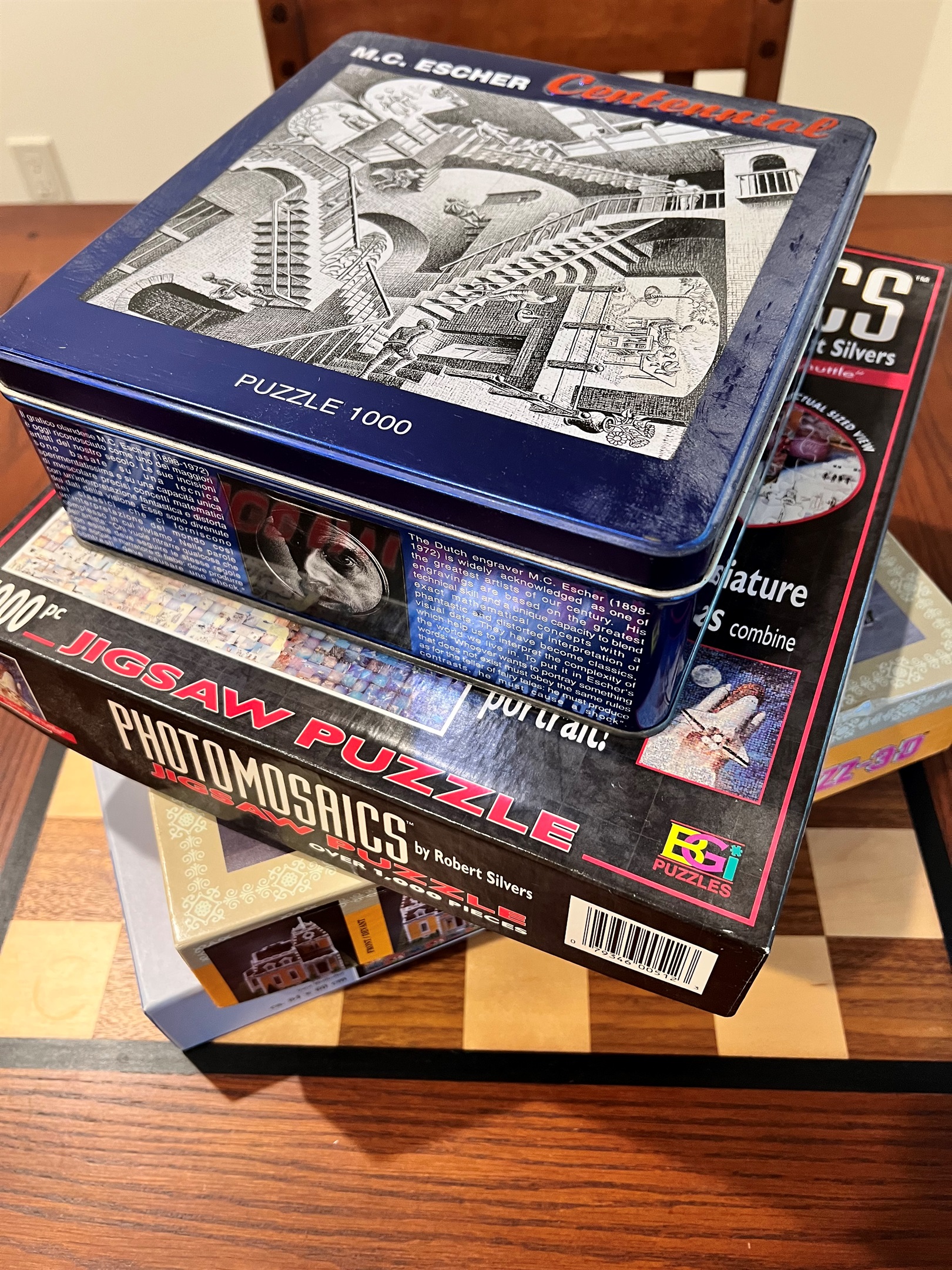 Bring your own puzzles and games or enjoy the ones here in the game room.