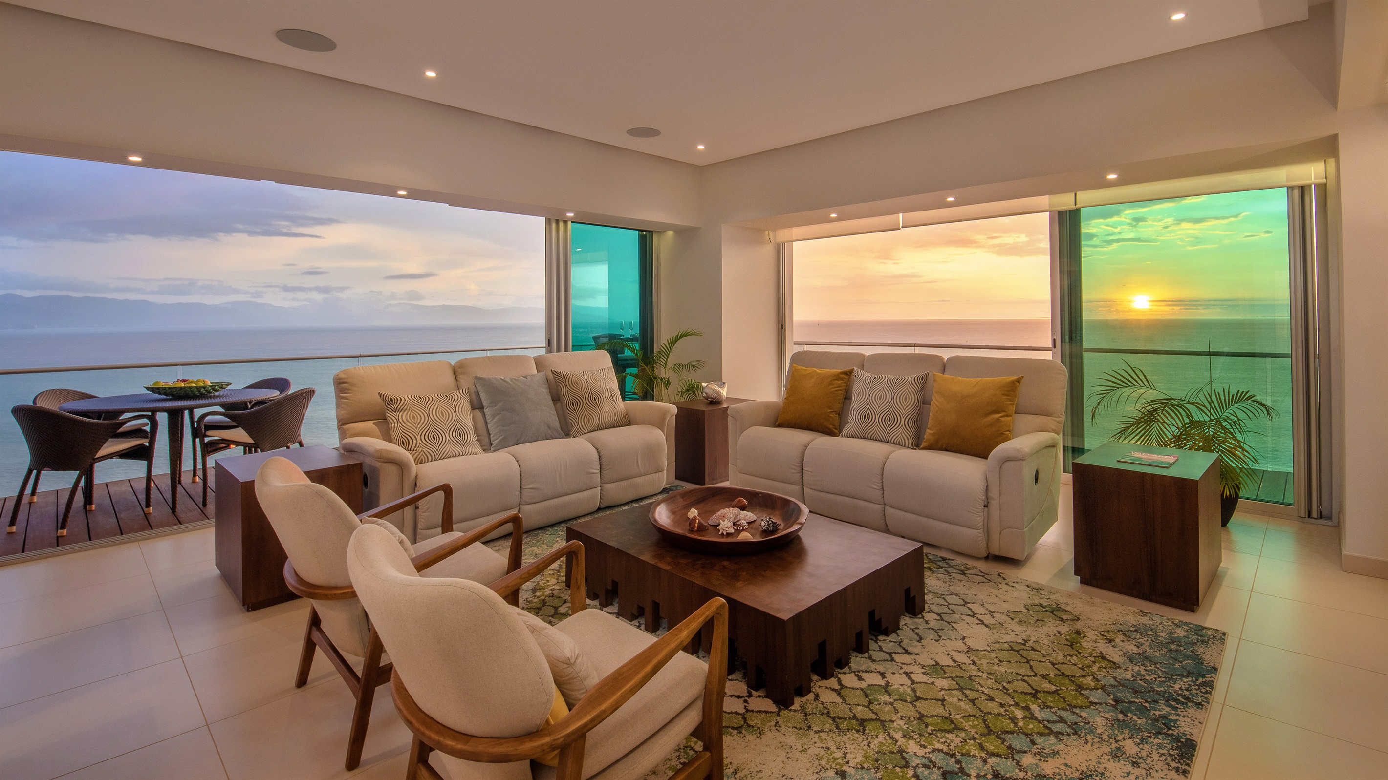 Living Room at Sunset