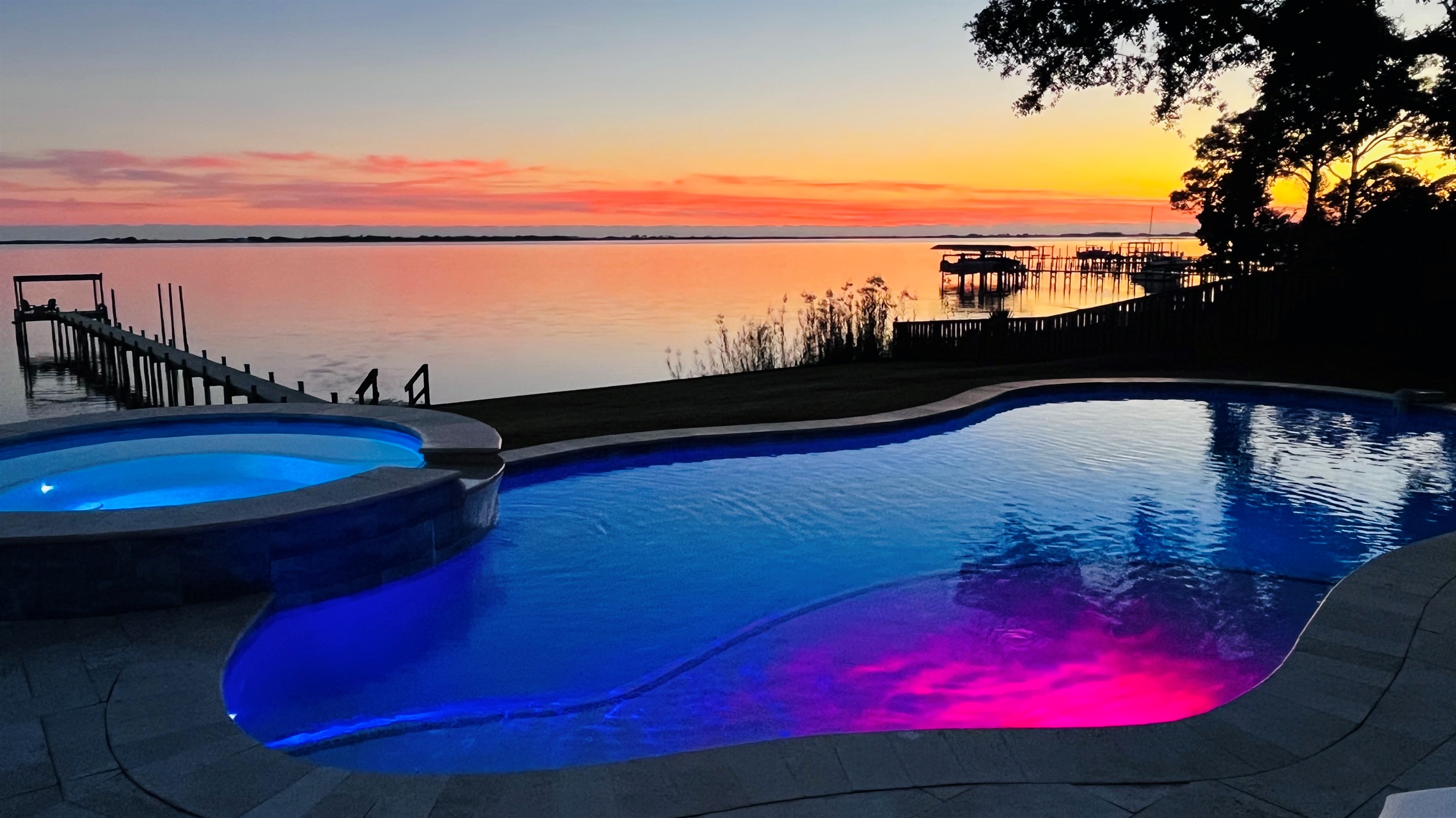 This is a typical sunset you'll experience over The Santa Rosa Sound.