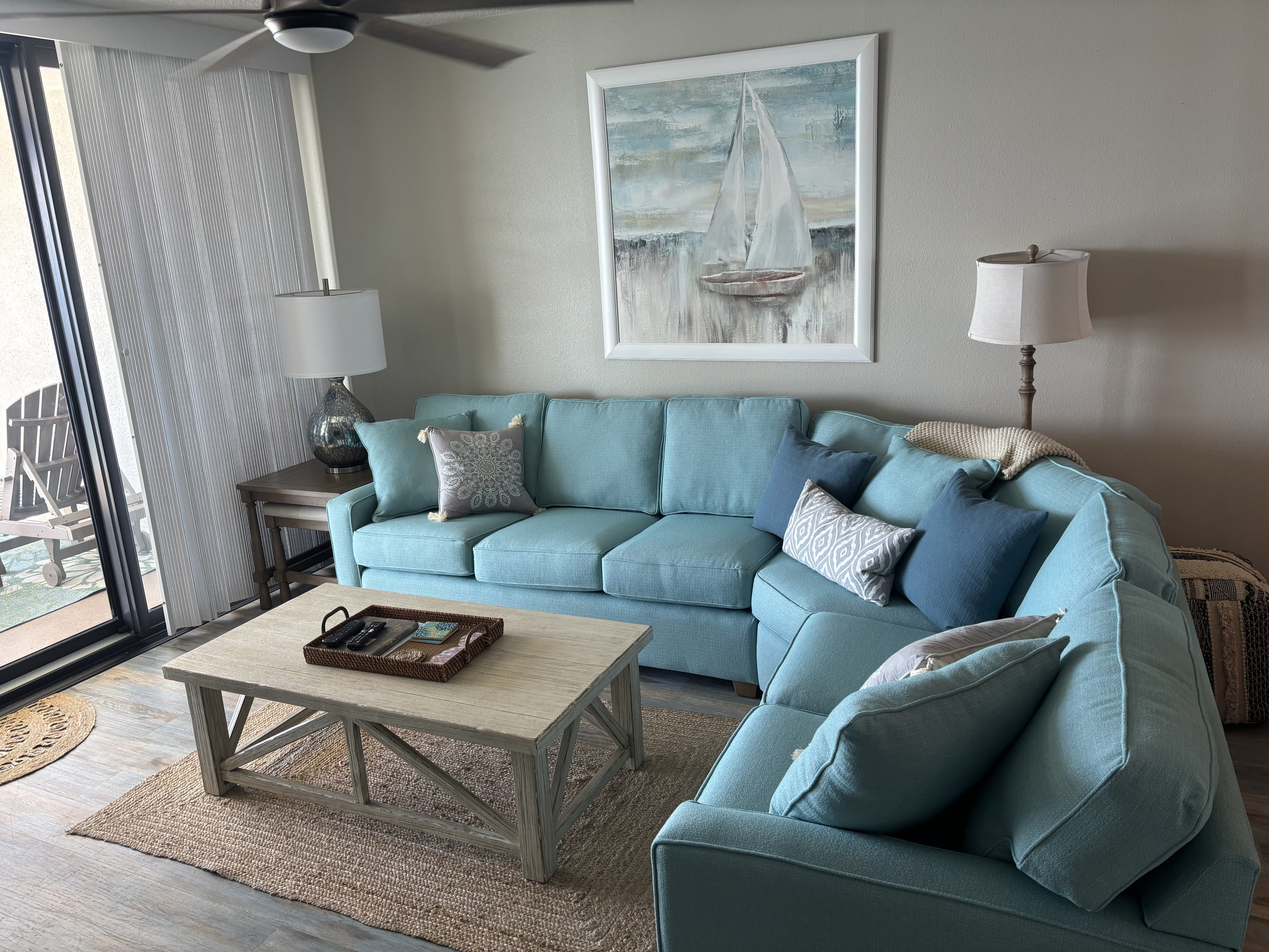 We love the new color or the sofa with our decor!