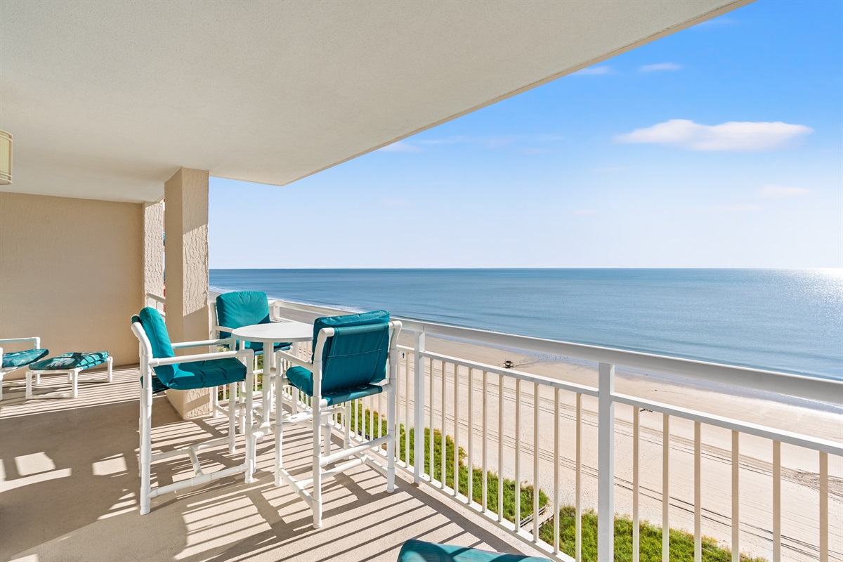 Oceanfront Balcony with views that will take your breath away