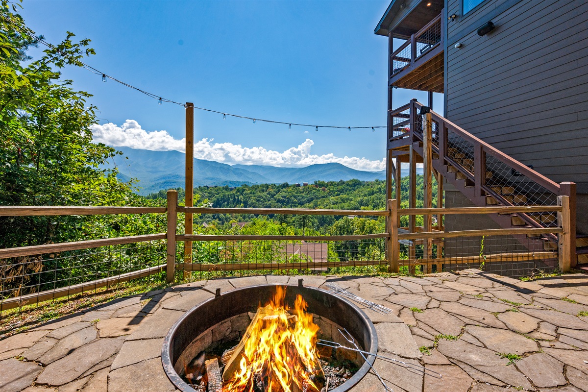 Fire pit with a view