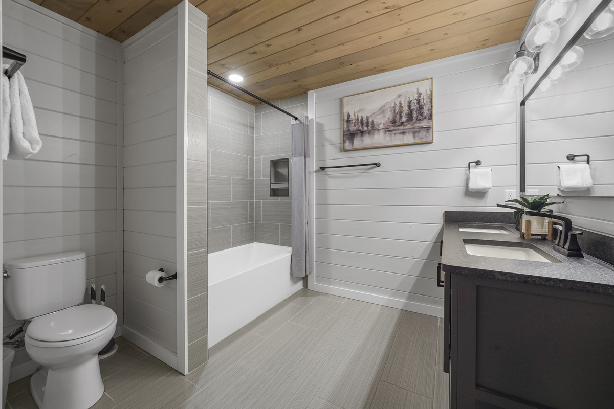 Bathroom 4 - tub and vanity