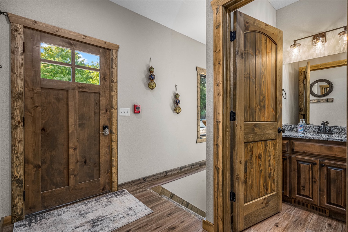 Entry with half bath
