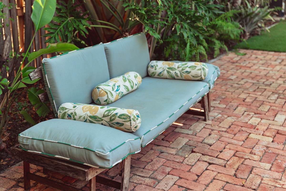 Plenty of cozy seating areas can be found all around the property.