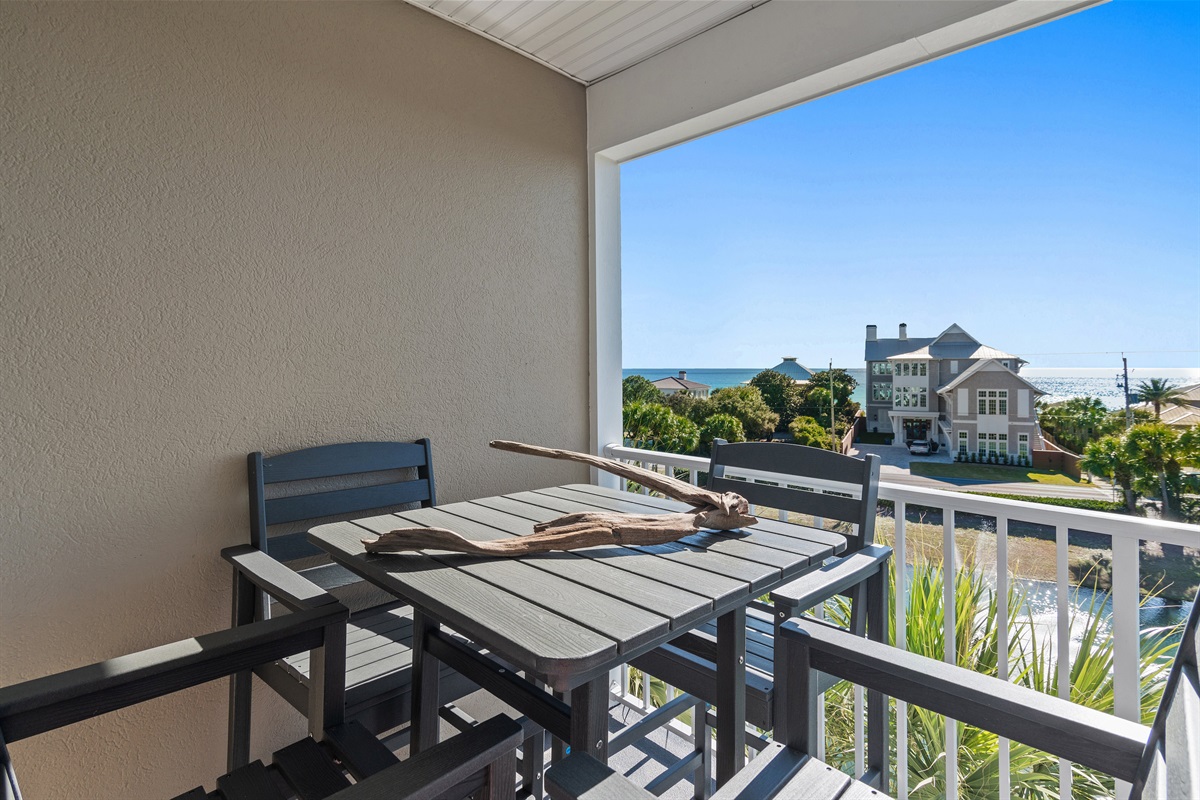 Dining on Balcony room for 8