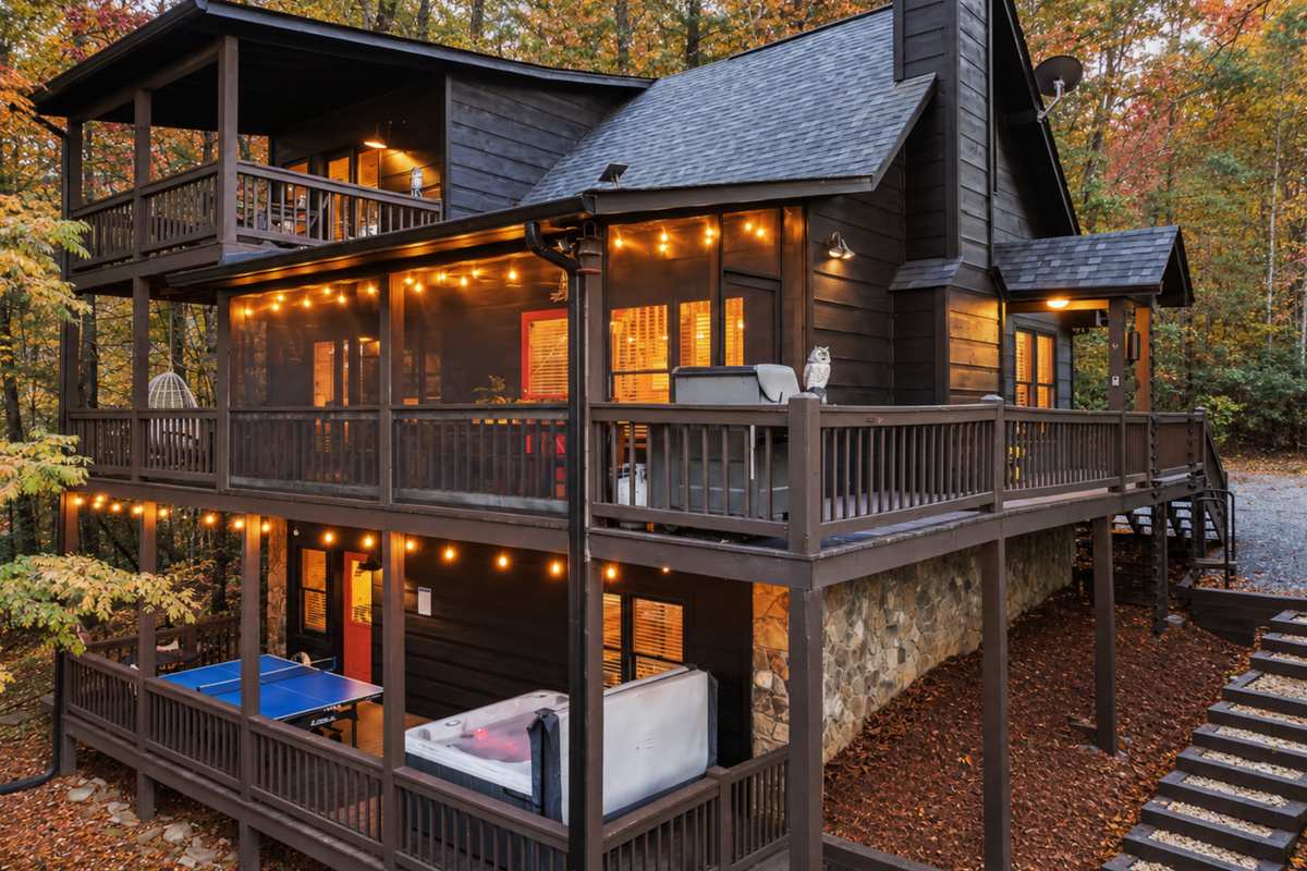 Your story begins here... Enchanted Hideaway, where rustic charm and modern luxury meet to create unforgettable family moments.