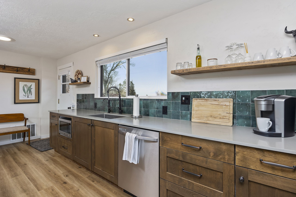 Well-stocked kitchen with everything you need to cook and gather