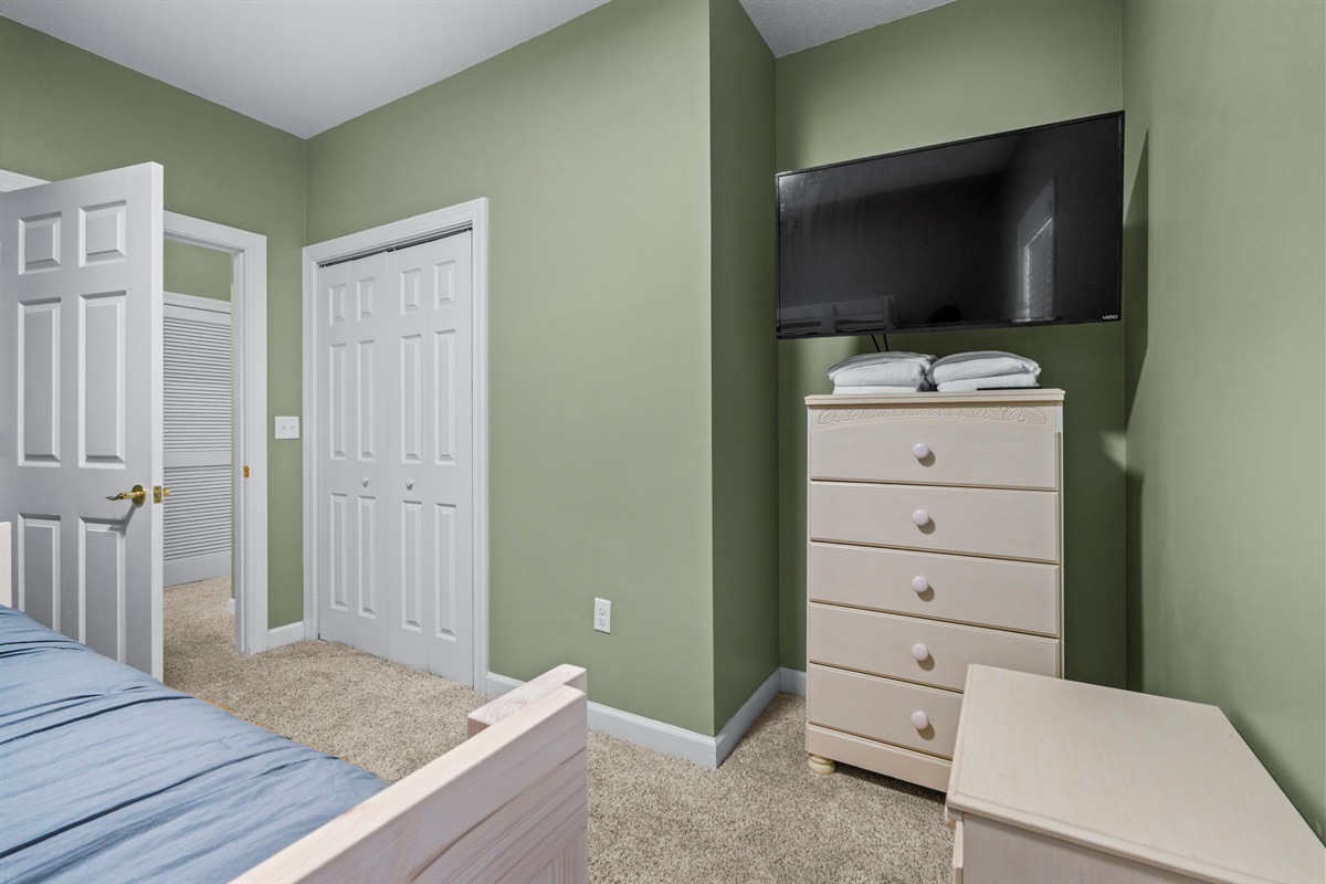 Large TV is kids 2nd bedroom