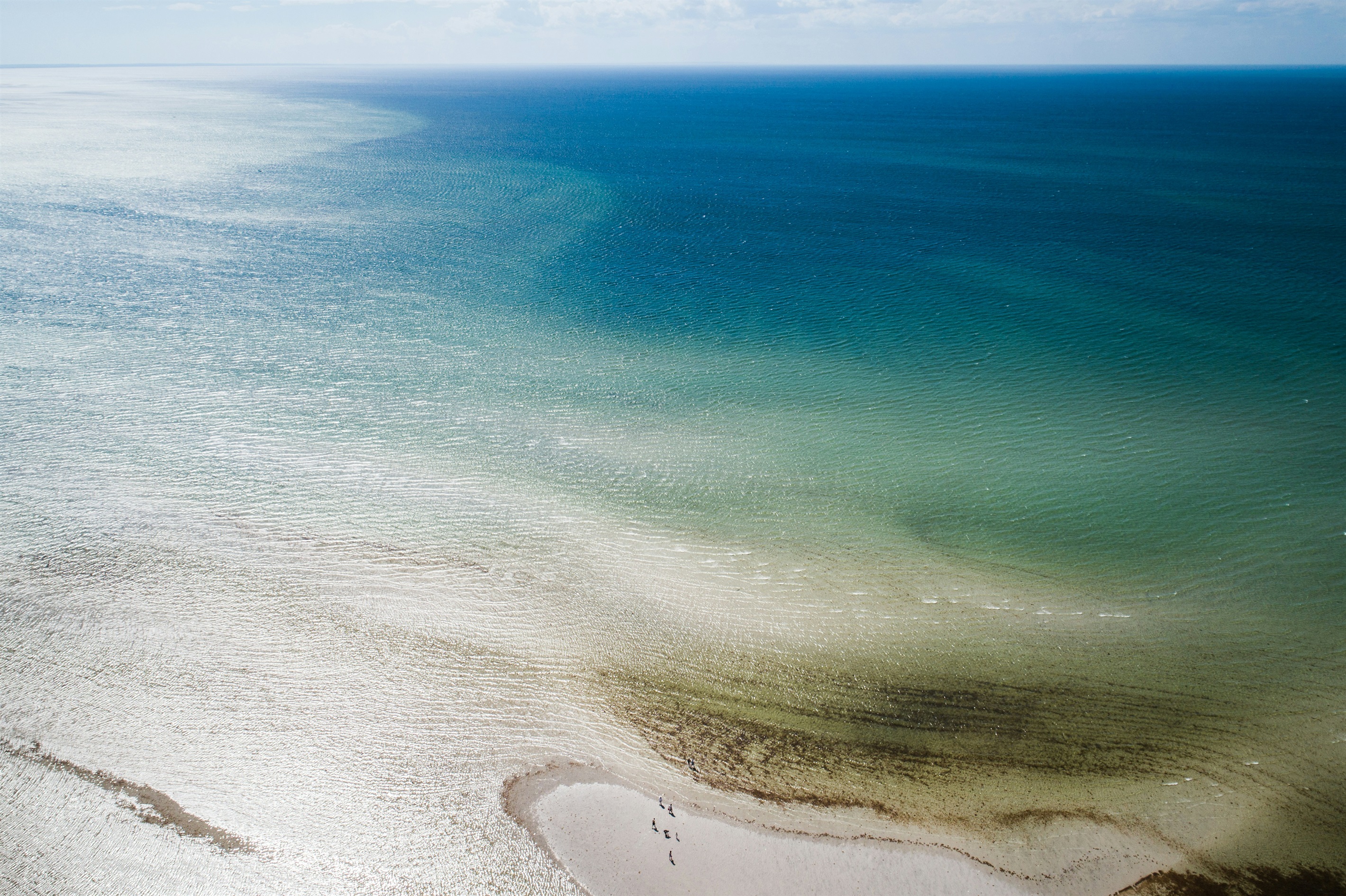 Skaket @ Low Tide, Orleans - photo cred Nathan Andersen A popular choice for families due to its calm, warm waters and expansive tidal flats, particularly at low tide. 