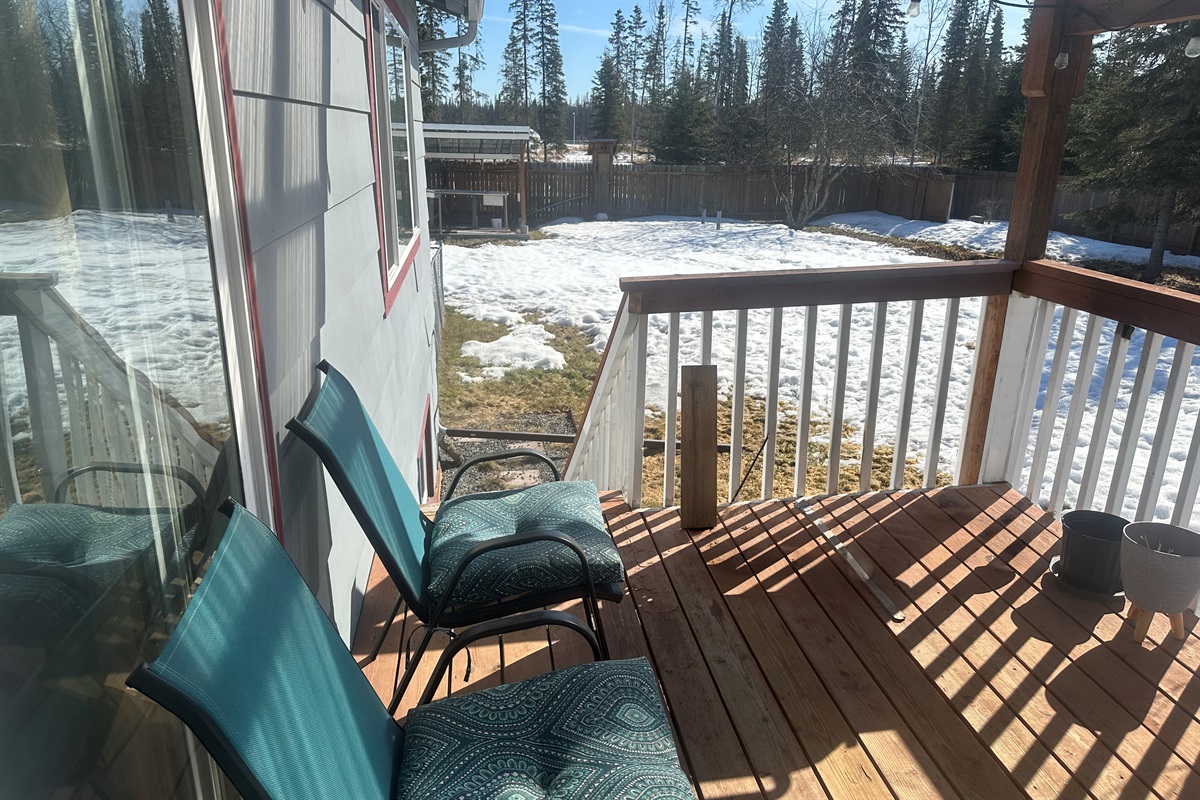 Covered back deck