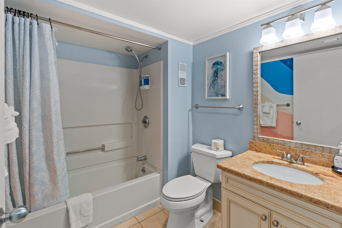 Main Bathroom with tub/shower