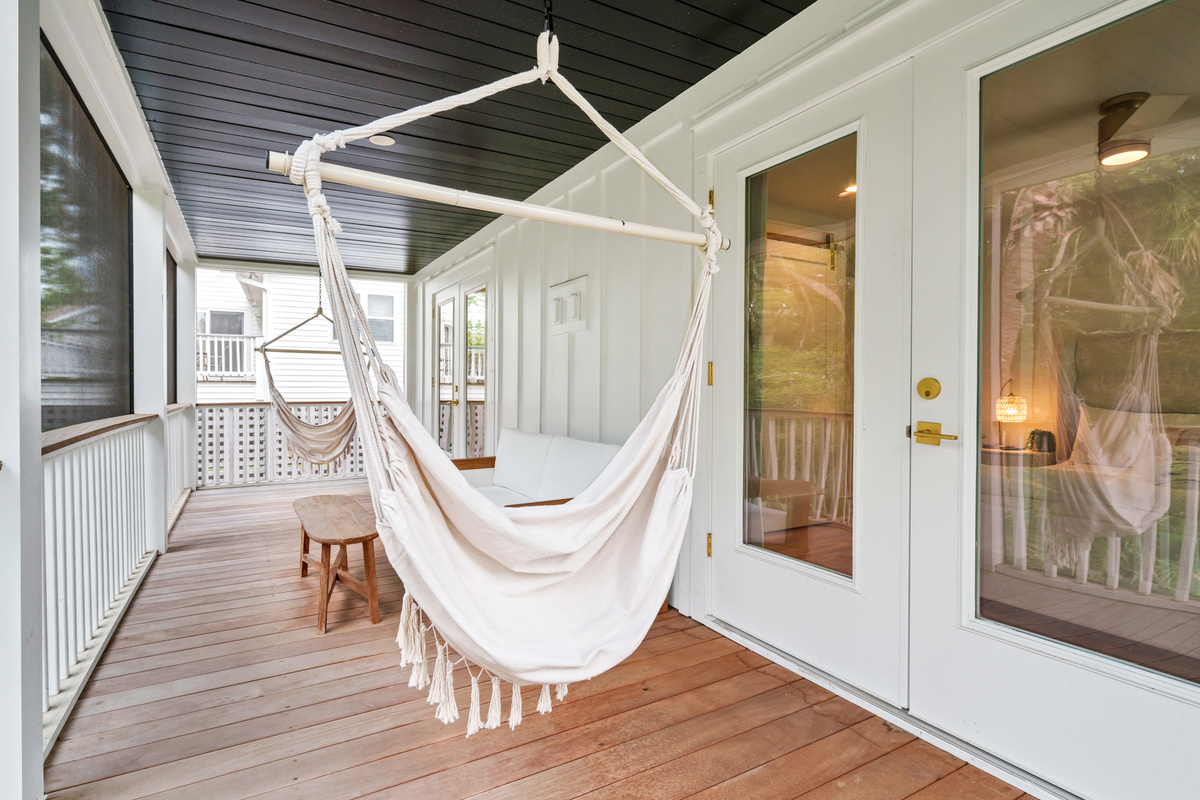 Deck on Back Side of Home Overlooking 17th Fairway.   Shared with Guest Bedrooms 3 and 4.   