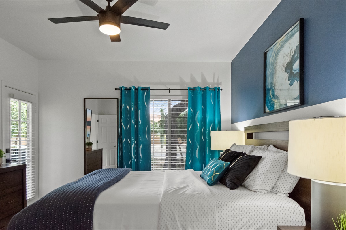 Rest comfortably in the peaceful and cozy sleeping area