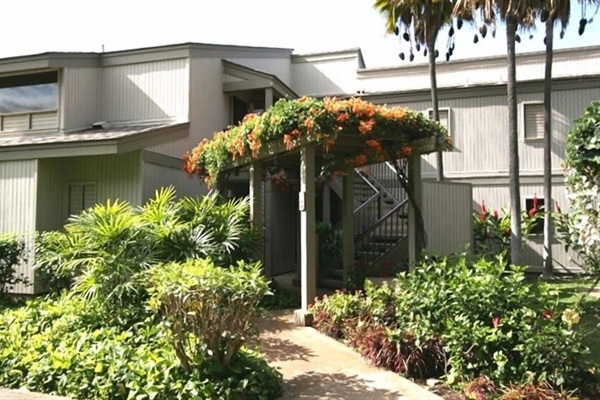 Paradise at the first moment you walk up to our tropical garden condo entrance!