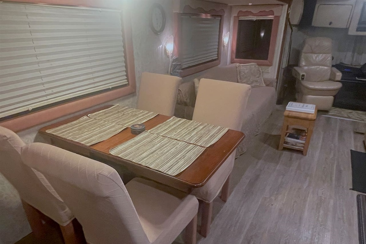 Dining Table set for four, and Couch/Sofa Bed