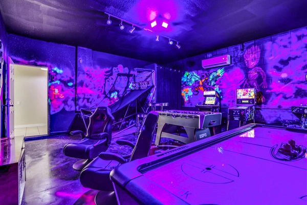 Avengers themed game room fun for everyone